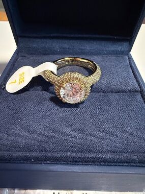 Bomb Party SIZE 7 "Admiring You” Gold Plating Diamond Cubic Zirconia